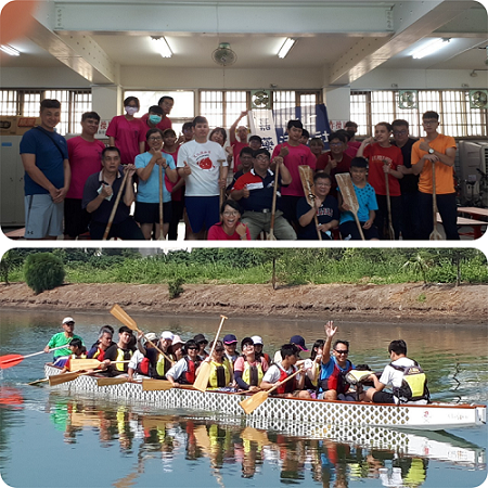 佑明龍舟隊練習合影